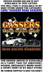 1965 1966 Old School Gasser Kings of the Street & Strip Drag Racing T-shirt 14