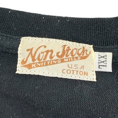 Non Stock Knitting Wear Mens XXL Black Cotton T Shirt USA Made Casual Comfort