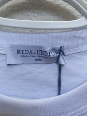 Mida Undici Italy Men’s Medium White T-Shirt Short Sleeve Crew Neck NWT