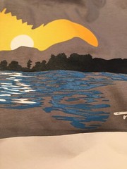 Reel Life New Men’s Size M Crew Neck Short Sleeve D. Grey Graphic Fishing Shirt