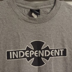 Independent Men’s Gray Graphic Logo Crew Neck Short Sleeve T-Shirt Size L