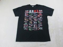 Formula 1 Shirt Mens Extra Large Black Cotton Racing Tracks 2023*