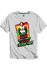 Elf The Movie – OMG! Santa’s Coming Home! – Christmas – Official Mens T Shirt
