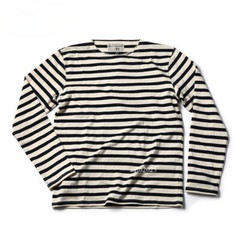 Bronson Mens Breton Striped Long Sleeve Shirt Causal French Sailor Naval T-Shirt