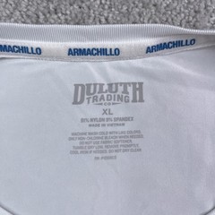 Duluth Trading Shirt Mens XL White Armachillo Cooling Performance Tee Active