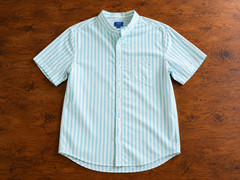 The Foundry Light Blue & White Ice Cream Man Style Shirt 3XLT