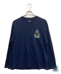 PALACE Lock In Longsleeve Cut and Sewn Top Size: M Navy Men