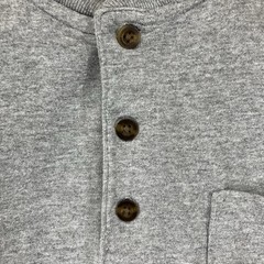Y2K Carhartt T Shirt XL Heather Gray Henley Neck LS Heavy Cotton Blend 2016 EUC