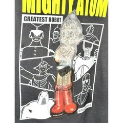 Tezuka Astro Boy Mighty Atom Sweatshirt Mens L Black Anime Graphic Hologram