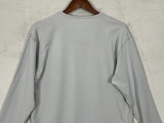 Bylt Drop Cut Lux Long Sleeve Shirt Men’s XL Grey Solid Stretch Gym Performance