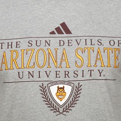 adidas Arizona State Sun Devils Fresh Logo Crew Neck Short Sleeve T-Shirt Mens S