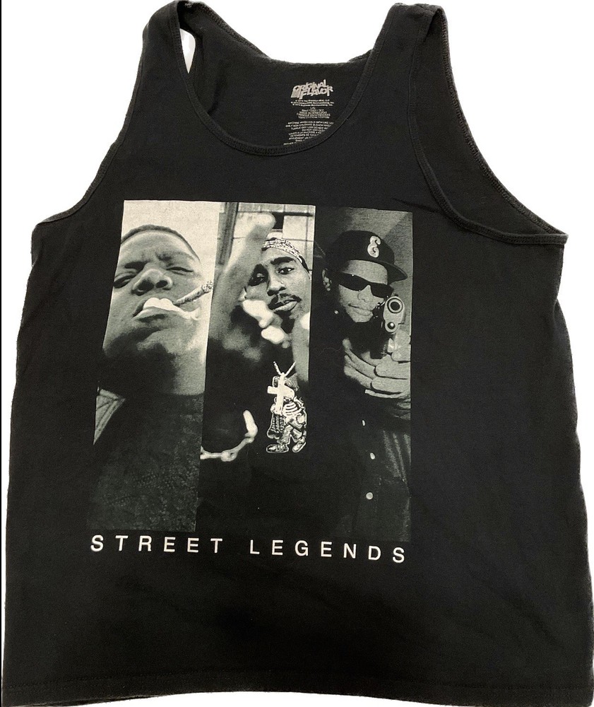 Original Flavor Hip Hop Street Legends Muscle Tee Tank Top | Biggie Eazy Z Tupac