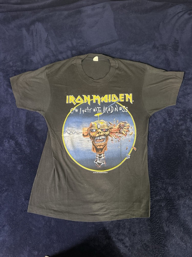 Iron Maiden Can I Play With Madness Vintage Tour Shirt Large