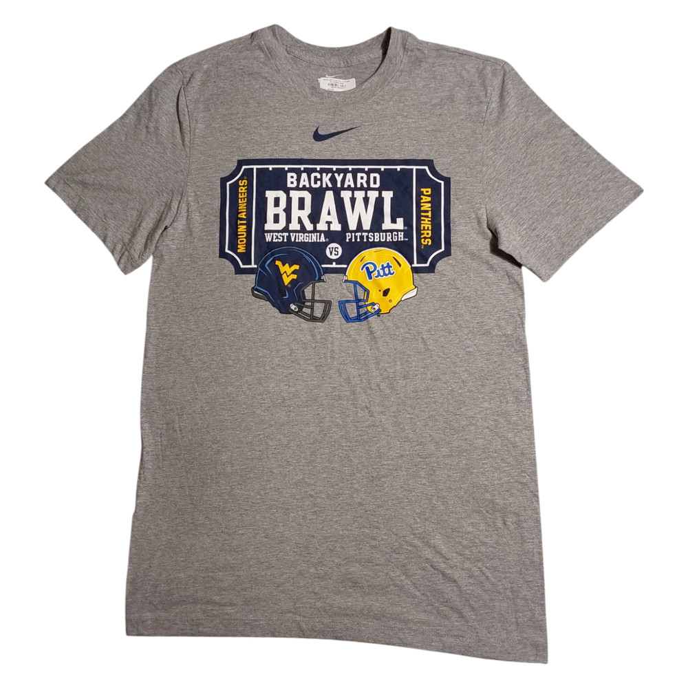 Nike NCAA Backyard Brawl Men’s Size S Graphic Print Short Sleeve Shirt FREE S&H