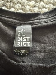 District Black Hu-Dey ’22 Hudephol Beer Graphic Print Crew Neck T-Shirt Size L