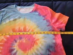 Tie Dye Adult Pigment Dyed Stylish T-Shirt. XL