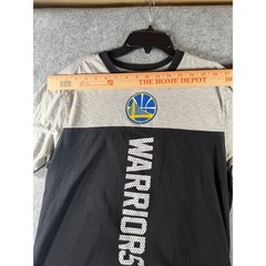 NBA Golden State Warriors Colorblock Graphic T-Shirt Gray Black Mens Medium