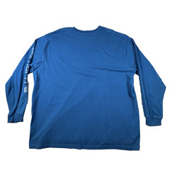 Carhartt Men’s 4XL Royal Blue Original Fit Logo Sleeve LS T Shirt K231 SEE DESCR