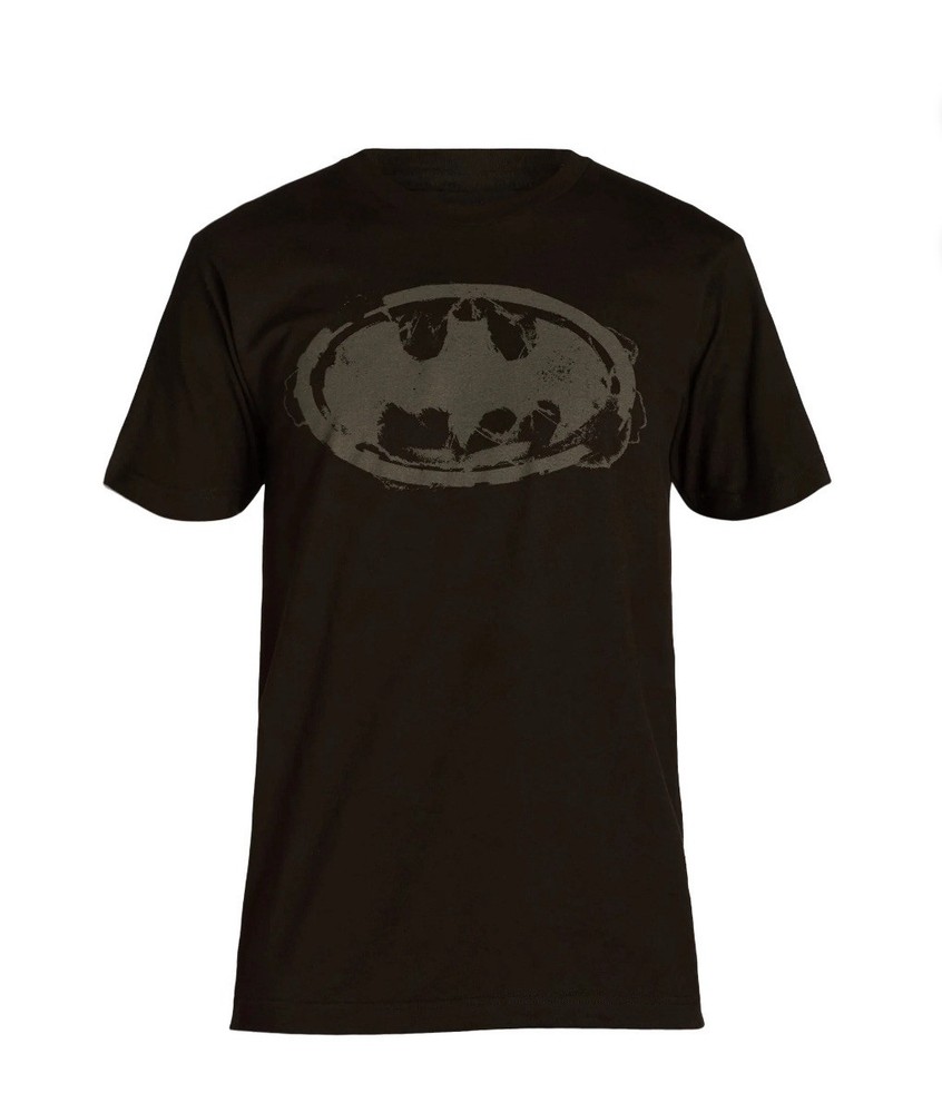 BATMAN Logo Men’s Size M (38-40) Graphic T-Shirt Short Sleeve • Black