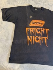 Vintage Screen Stars Best Bud Dry Fright Night Mens T-Shirt Sz XL Made In USA