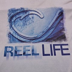 Long Sleeve Shirt Reel Life XL Mens Grey Excellent Fishing Performance Graphic
