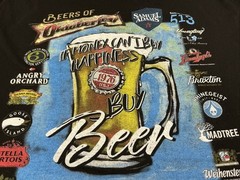 Beers Of Octoberfest-Money Can’t Buy Happiness-Buy Beer-Black-Size Large