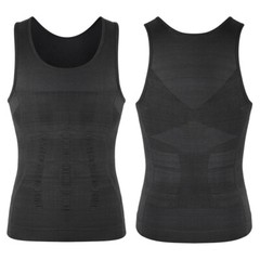 US Men Slimming Body Shaper Shirt Full Waist trainer Shapewear Corsets Gym Vest