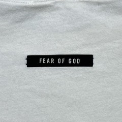 Fear Of God Shirt Mens Large White Sixth Collection FG Reflective Logo Made USA