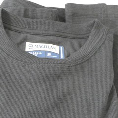Magellan Outdoors Mens Thermal M Black Base Camp Gorpcore Hiking Camping Layers
