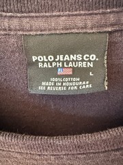 Vintage 90s Polo Jeans Co Ralph Lauren Black Long Sleeve Shirt Men’s LG Y2k USA