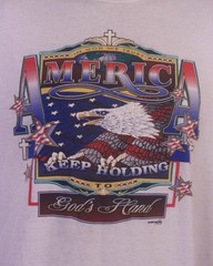 vintage 90s single stitch America Keep Holding God’s Hand T-Shirt Xian Jesus XL