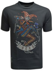 Joker Tee Joker Hot Fix Rhinestones New Black Men Graphic T-Shirt