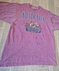 Vintage Galt Sand Australia Distressed Purple Mens XL Short Sleeve T Shirt Faded