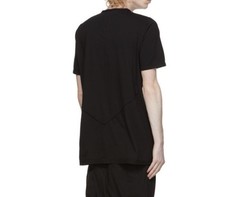 Rick Owens Drkshdw Black Star Cut-Out Jersey Level Drop Logo Strap T-Shirt Top L