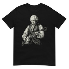 George Washington President Playing Guitar Retro Vintage T-Shirt