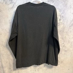 Vintage Y2K 90s AAA Faded Black Blank Long Sleeve Shirt Mens XL Grunge Skate Tee