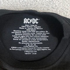 ACDC Shirt Mens Large Black Highway To Hell Graphic Tee Band Music Short Sleeve