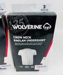 Wolverine Mens Undershirts Tagless Lightweight Soft T-Shirts – Medium-2 Pack