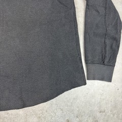 Buck Mason T Shirt Mens Small Black Faded Thermal Ribbed Preowned
