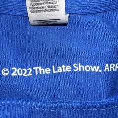 The Late Show With Stephen Colbert “IS POTATO” T-Shirt Blue Size 2XL