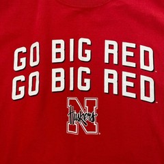 Nebraska Huskers T Shirt Mens Extra Large Red NCAA Go Big Red Power College