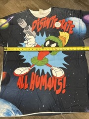 Marvin The Martian Disintegrate Sublimated T-Shirt Logo Vision Rare XXL