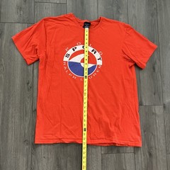 VTG Polo Ralph Lauren Sport Short Sleeve T-Shirt Mens XL Orange Cotton