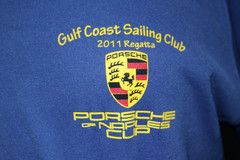 Men’s LS Shirt Shirt -Porsche Club of Naples – Gulf Coast Sailing – Blue Size XL