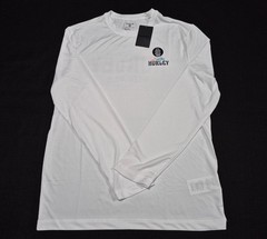 Hurley Mens Double Palm LS Polyester Summer Sunshirt White SZ Medium