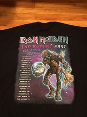 RARE NEW NO TAGS Iron Maiden The Future Past 2024 World Tour 2 Sided XL TSHIRT