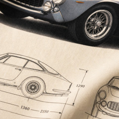 THE GT – Ferrari 250 GT Lusso V12 – Analog Automotive Heavyweight Tee