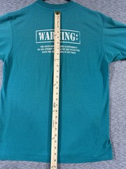 Arctic Cat Wildcat Shirt Large Teal Vintage Distressed Stain Single Stitch 90s