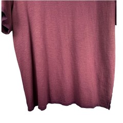 Maroon Hand Dyed Distressed Cotton Streetwear T-Shirt Cotton Citizen Size XL