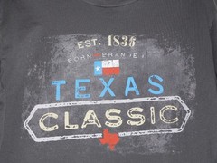 District Made Charcoal Gray Texas Long Sleeve Shirt Size Medium